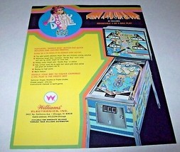 Dipsy Doodle Pinball Original NOS Game Artwork Sheet Non Stamped 1970 Retro - £34.32 GBP