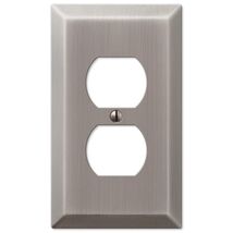 Amerelle Century Antique Nickel 1 gang Stamped Steel Duplex Wall Plate - $7.95