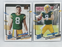 2023 Donruss Rated Rookies Portrait Sean Clifford 38 338 Green Bay Packers - £6.70 GBP