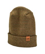 Modern Theta Stitch Contrast Cuffed Beanie (Patent Pending Design) Brown... - $33.00