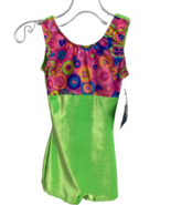 Motionwear Gymnastics Bow Back Biketard, Green, Int. Child (6x-7) NEW - $19.85 CAD