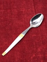 Hercules Inox Gelodur Ourodur Gold Stainless Mustard Spoon 4&quot;  - £2.34 GBP
