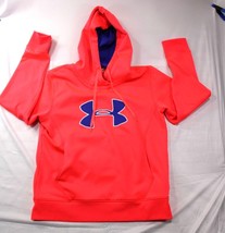 Under Armour Womens Coldgear Orange & Blue Hoodie Sweatshirt LG/G - $332.94 MXN