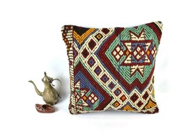 Kilim Pillow Cover 16x16 Home Decorative Vintage Handmade Cushion Cover A1943 - £12.15 GBP