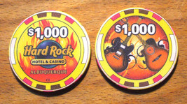 (1) $1000. Hard Rock CASINO CHIP - Albuquerque, New Mexico -Oversized Ch... - £150.52 GBP