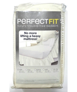 Perfect Fit Luxury Truble Free Bedskirt No Lifting Matress Twin Size Ivory - £20.55 GBP