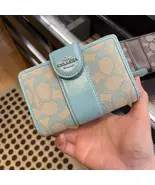COACH Tabby Medium Wallet with Zipper in Women's Wallet (Signature Blue) - $92.00