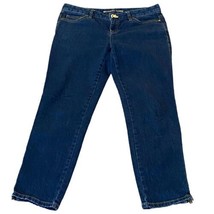 Michael Kors Ankle Zipper Blue Denim Jeans Mid Rise Womens Size 4 - £36.75 GBP