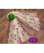 Simple sober Net fabric Dupatta for women - $14.99