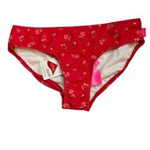 Seafolly Red Floral Print Swim Bikini Bottom Kids Girls Size 12 New - £17.25 GBP