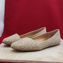 Lucky Brand Flats Spotted Flats Tan with Silver Spots Flats - Size 6 - $19.99
