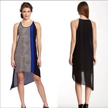 BCBGMAXAZRIA Light Pearl Cici Asymmetrical Slip Dress XS - $458.62 MXN