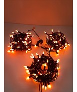Vintage Orange Halloween String Lights Indoor Outdoor Decoration Lot of ... - £70.51 GBP