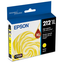 Epson T212XL420-S T212 HIGH CAPACITY YELLOW INK CARTRIDGE W/SENSORMATIC-... - $41.62
