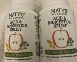 2 pk! Matys Acid Indigestion Relief Dietary Supplement Natural Drug Free... - £16.02 GBP