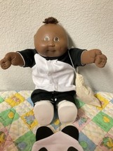 Vintage Cabbage Patch Kid African American Preemie Boy Brown Tuft HM#3 1985 - £145.84 GBP