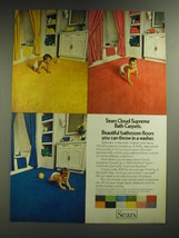1974 Sears Cloud Supreme Bath Carpets Ad - Beautiful bathroom floors - $18.49