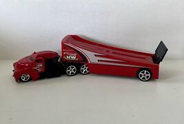 Hot Wheels 2013 ROCK N' RACE HW Red Hauler Transport Rig Diecast Semi-Truck - $11.83
