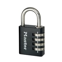 Master Lock 7640EURDBLK 40mm 4 Digit Resettable Combination Aluminium Pa... - $30.00