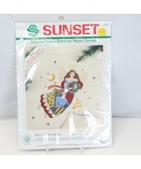 Sunset Patchwork Angel Counted Cross Stitch  on Waste Canvas Kit 18348  ... - $129.53 MXN