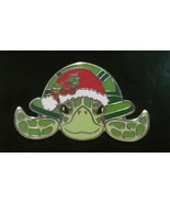 SeaWorld Animal Icons 2018 Christmas Celebration Turtle in Santa Hat pin - $15.84