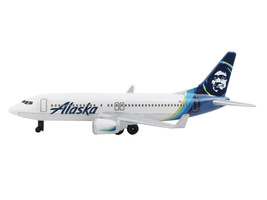 Commercial Aircraft Alaska Airlines White w Blue Tail Diecast Model Airplane Dar - £16.31 GBP