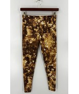 Onzie Gold Sequin Print Leggings Womens Size M/L Yoga Stretch NEW - $1,129.00 MXN