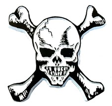 Skull and Bones Fridge Magnet - £5.58 GBP