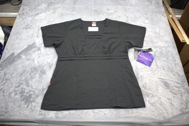 Dickies Shirt Womens M Black Classic Fit Modern Style Medical Uniform Top - £18.16 GBP