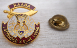 KAABA SHRINE MASON I Attended 8 Blue Lodge R/G Award Systm Fresno Cal Pi... - £10.20 GBP