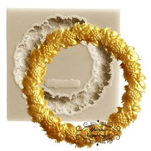 3D Flower Frame Silicone Lace Mold Cake Decorating Food Safe Fondant Sug... - £9.28 GBP