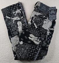 Rebel Vengeance Tapestry Goth Cargo Pants Mens 34 Fringe On Sides - €51,58 EUR