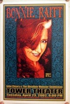 Bonnie Raitt John Cleary &amp; The Absolute Monster Gentleman Tower Theater Poster - £28.27 GBP