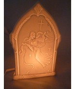 Vintage ceramic christmas angel night light 7&quot; x 4.5&quot; - $21.73 CAD