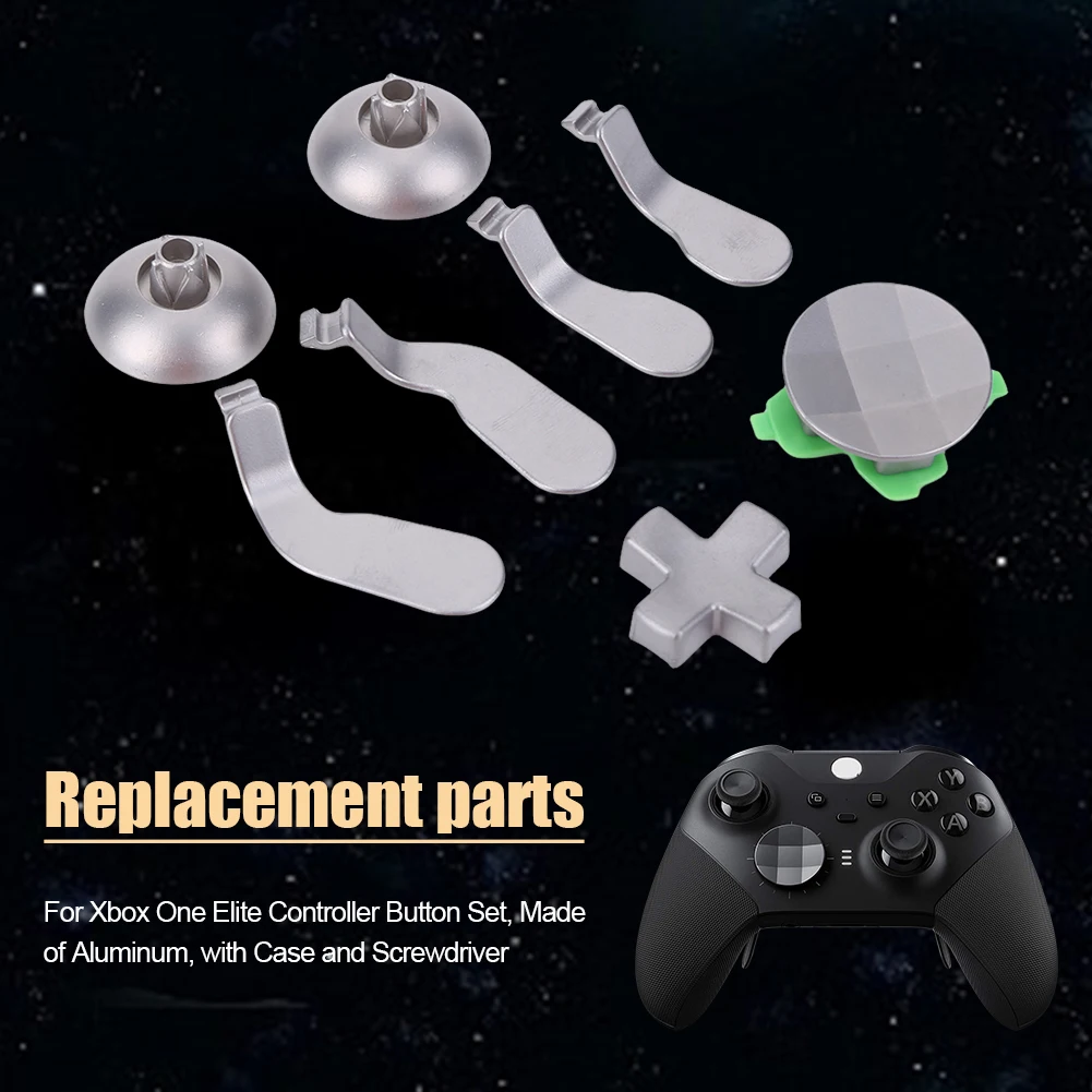 18 in 1 Replace Buttons Kit 4 Paddles 2 D-Pads 2 Thumb Joystick Base With - £17.23 GBP+