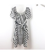 Shein Curve Womens 4XL Black White Striped Lightweight A-Line Asymmetric... - $12.00