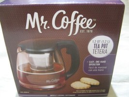 Mr Coffee 1.2 Quart Tea Pot Glass Replacement Coffeemaker Metal Mesh Infuser NEW - £7.50 GBP