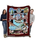 Pure Country Weavers State Of Michigan Blanket By Dwight D Kirkland -, 7... - $77.99