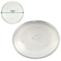 12.5-inch Glass Turntable Tray for GE WB39X10003 Microwave Oven Cooking Plate - £41.68 GBP