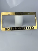 Pontiac Firebird Solid Brass “Phil’s Firebird” Metal license Plate Frame Holder - £27.17 GBP