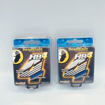 Lot Of 2 HeadBlade HB4 Razor Refill Cartridges 4 Lubricated Blade 1 Adapter - $27.71