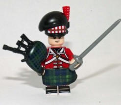 USA Minifigure Toy British Royal Highland Regiment Piper Napoleonic War Soldier  - £6.11 GBP