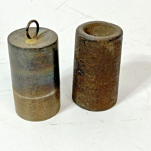 2 Antique Waterbury Ogee Clock 1874 Wall Cast Iron Metal Weights Over 2 ... - $34.99