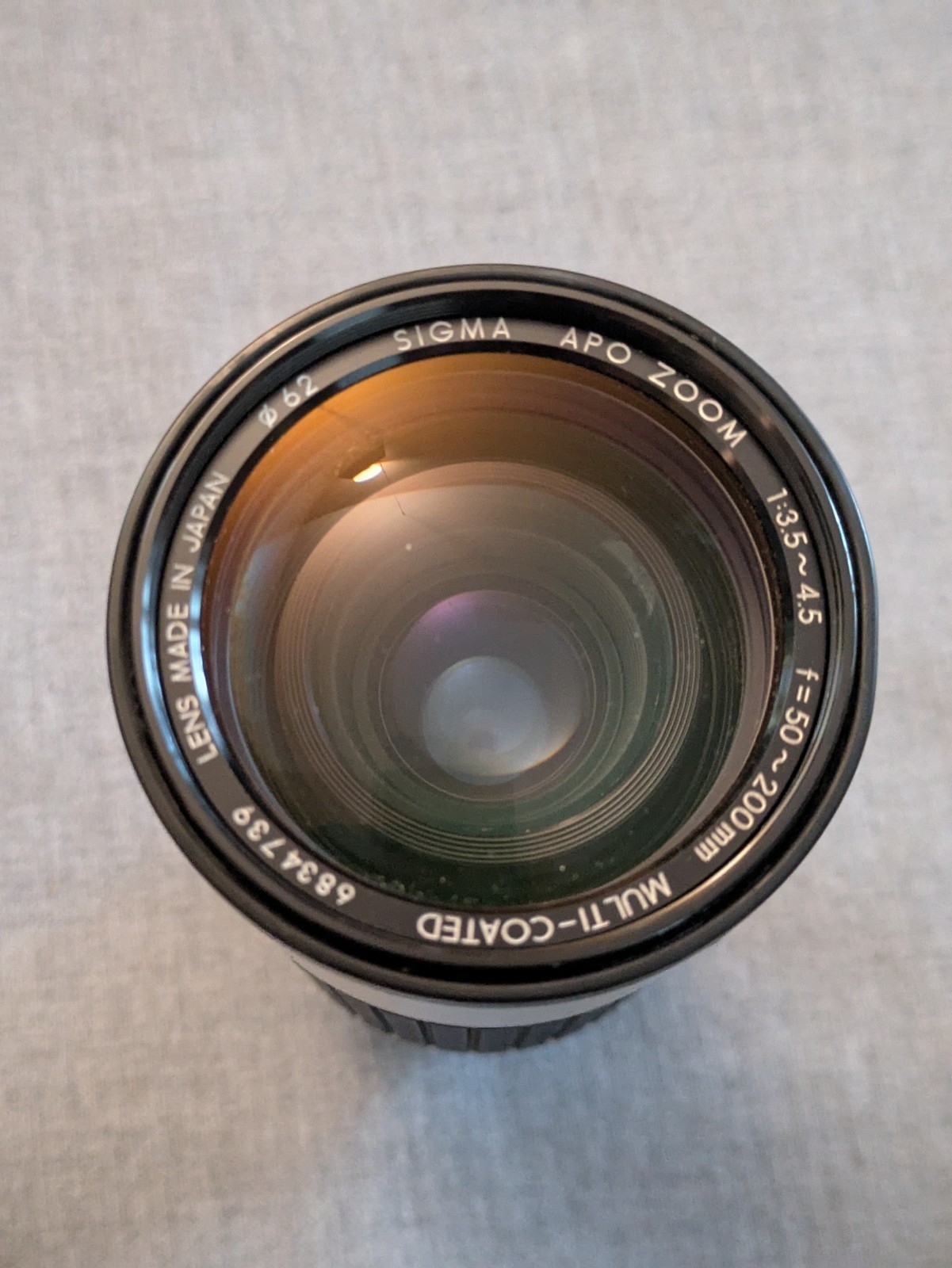 Sigma APO 3.5~4.5 F 50 - 200 MM Multi Revêtu Minolta Japon Beige Item image 2