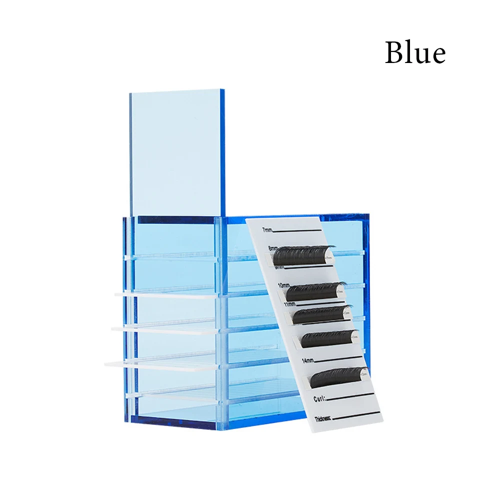 5 Layers Eyelash Storage Box Acrylic Lash Pallet Holder Eyelash Tray Lash Boxes  - £51.22 GBP