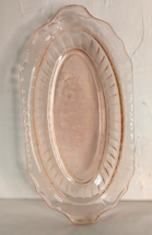 Hocking Glass, 11.25&quot; x 5.75&quot;, &quot;Mayfair&quot; Pink Depression Glass Oval Celery Dish - £13.23 GBP