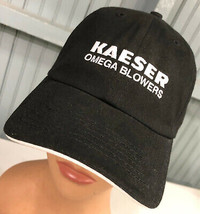 Kaeser Omega Blowers Black Built Lifetime Adjustable Baseball Cap Hat - £13.64 GBP