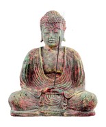 Meditating Buddha 8&quot; Volcanic Stone Statue and Incense Burner! - €27,99 EUR