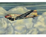 Mid Continent Airlines Postcard DC-3 In Flight Braniff  - $9.90