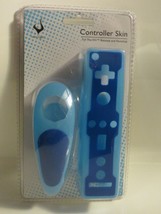 2 tone Blue Verge Controller Skins for Remote And Nunchuck Nintendo Wii ... - $13.96